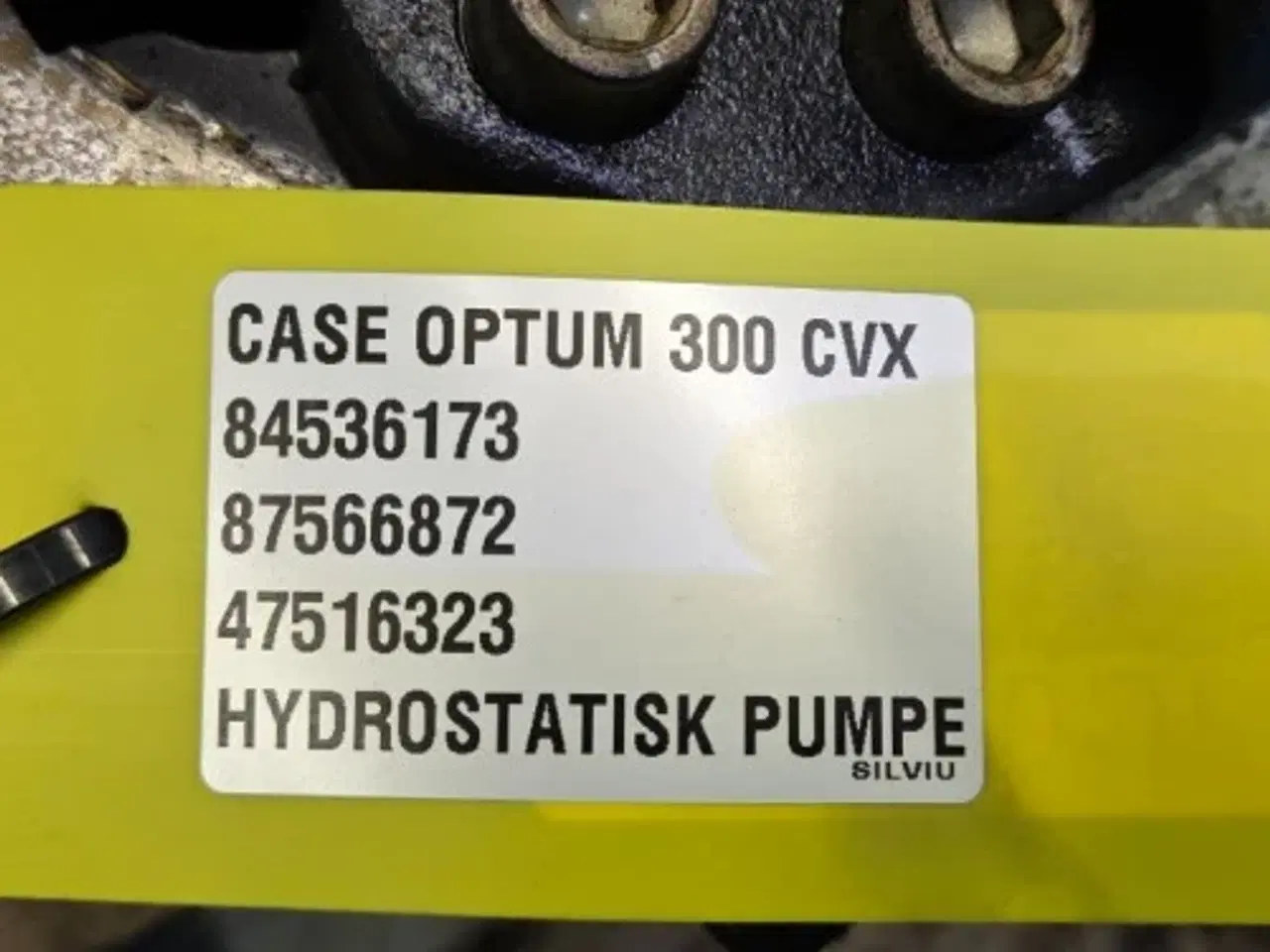 Billede 21 - Case Optum 300 Hydrostatisk Pumpe 84536173