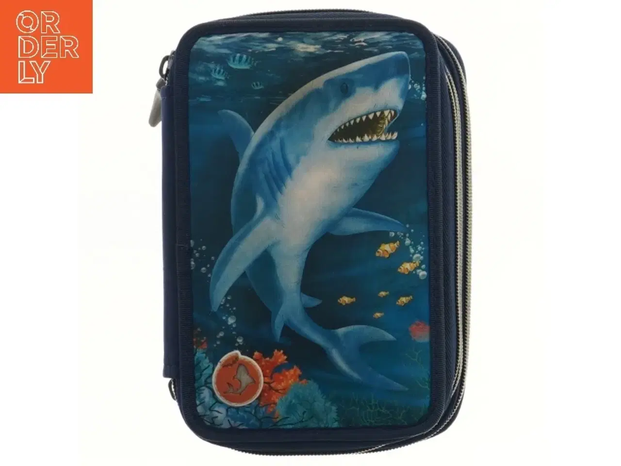 Billede 1 - 3-rums Penalhus med hajmotiv og LED