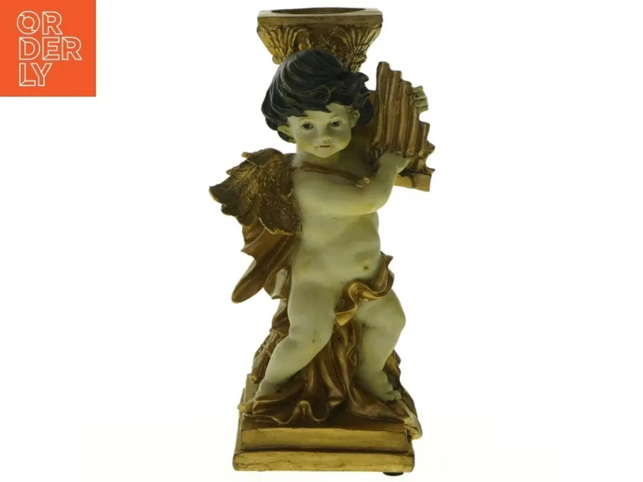 Billede 1 - Dekorativ engel lysestage (str. 21 x 11 x 8 cm)