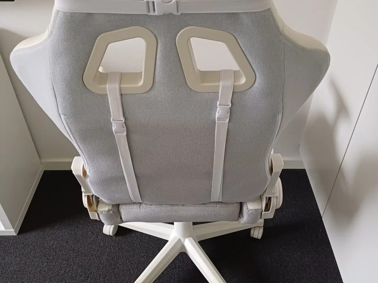 Billede 2 - Gamer-stol NIBE hvid/beige stof