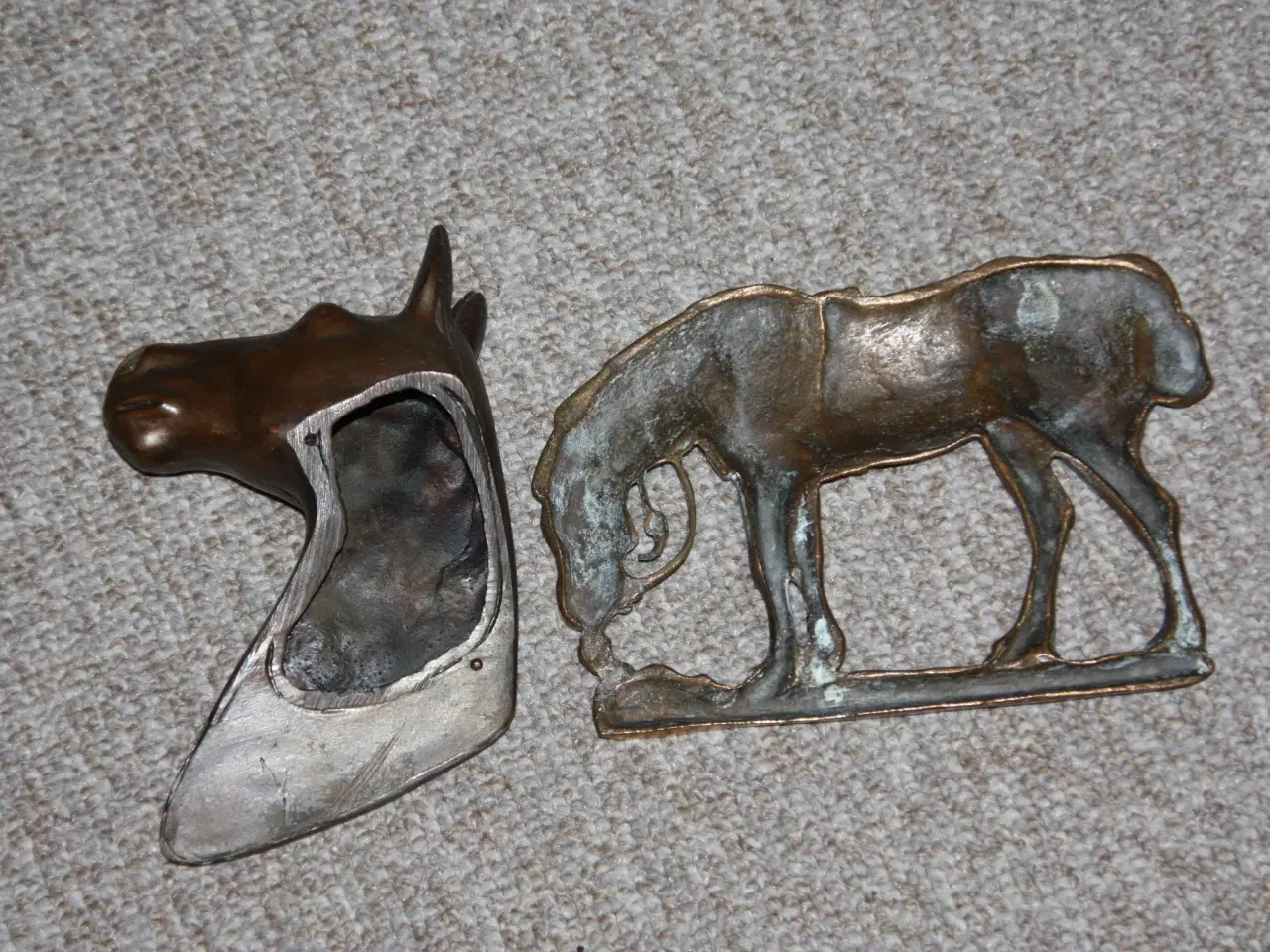Billede 4 - Metal relief / figur af en hest 17,5 cm x 12 cm