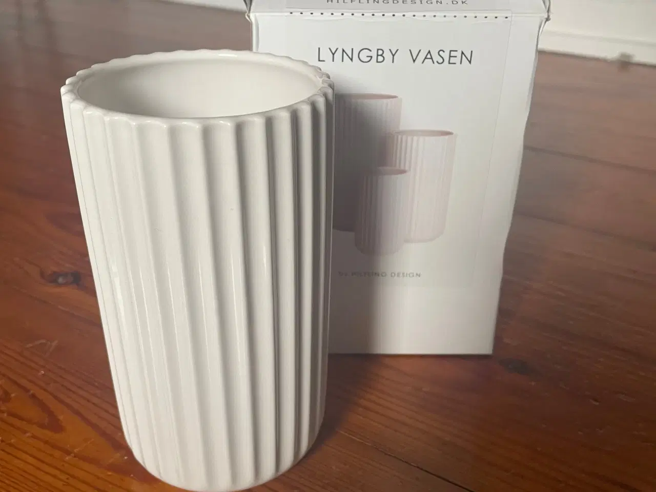 Billede 1 - Lyngby Vase 15 cm i hvid