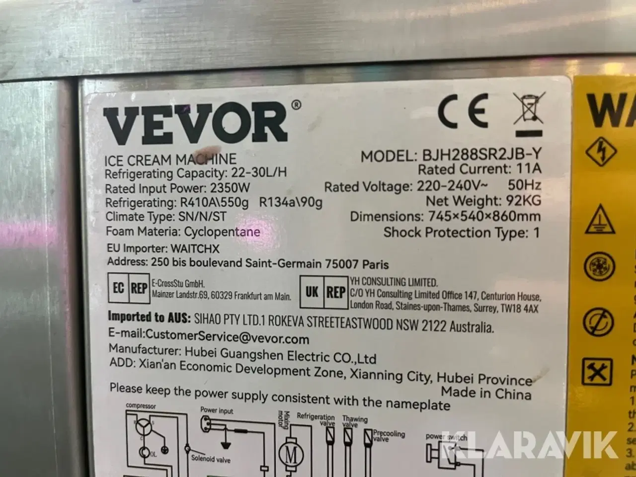 Billede 5 - Softicemaskine Vevor BJH288SR2JB-Y