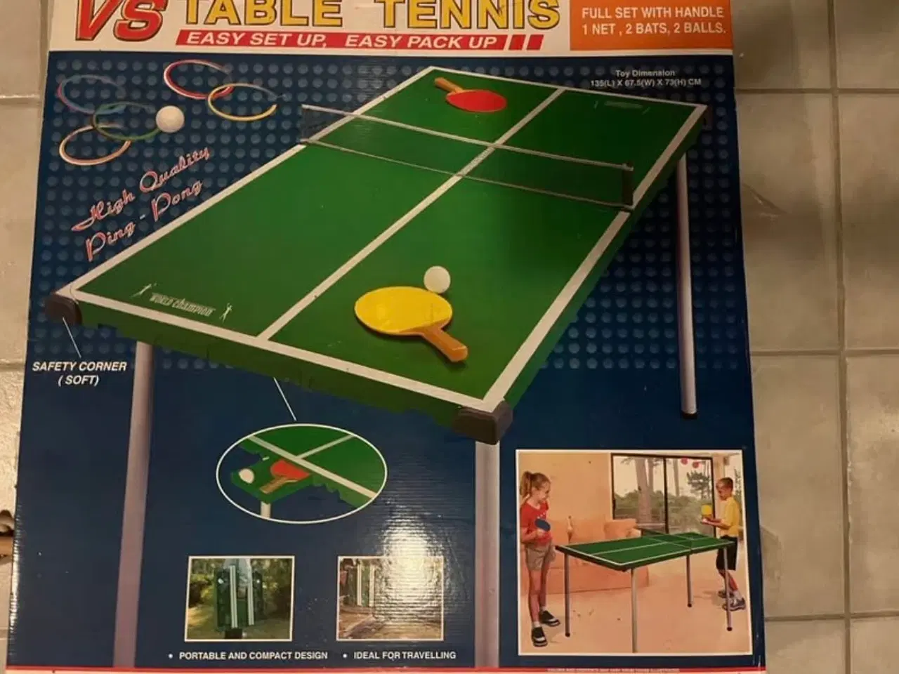 Billede 3 - Bordtennisbord med 2 bat 