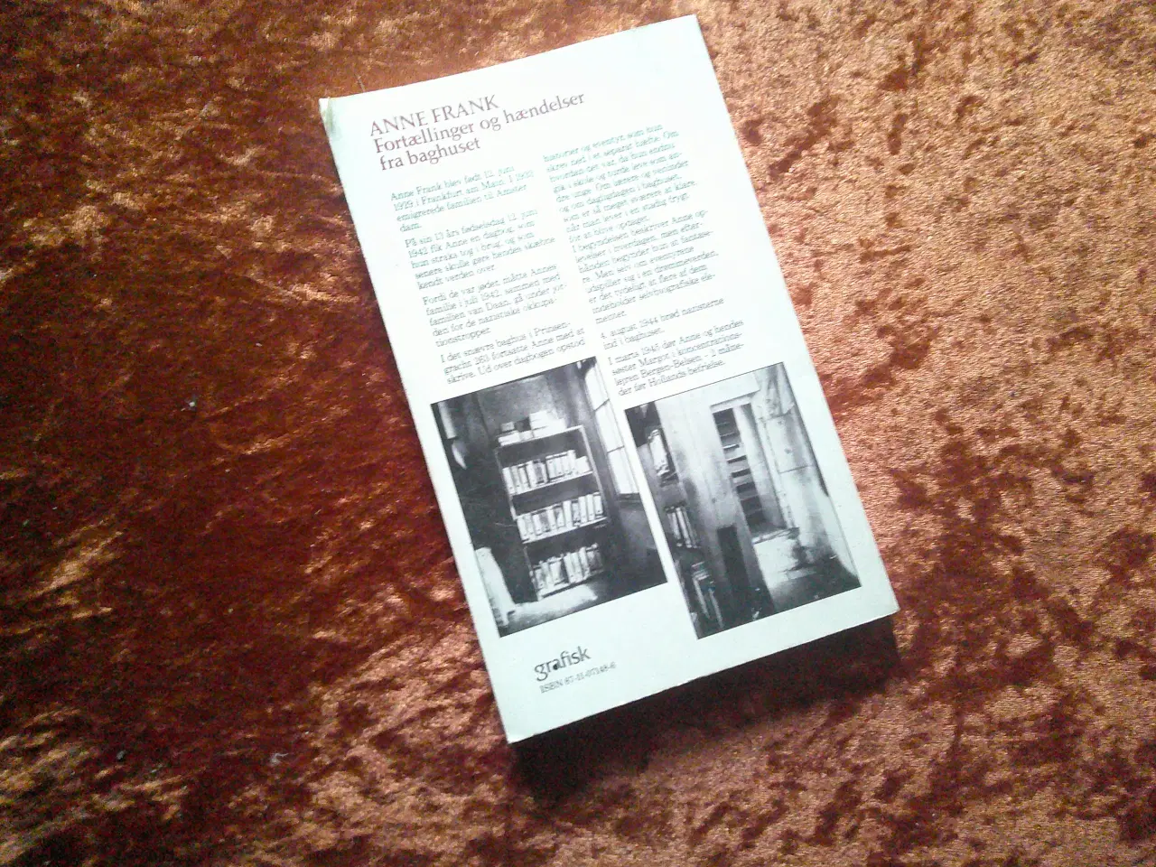 Billede 2 - Fortællinger og hændelser fra baghuset, Anne Frank