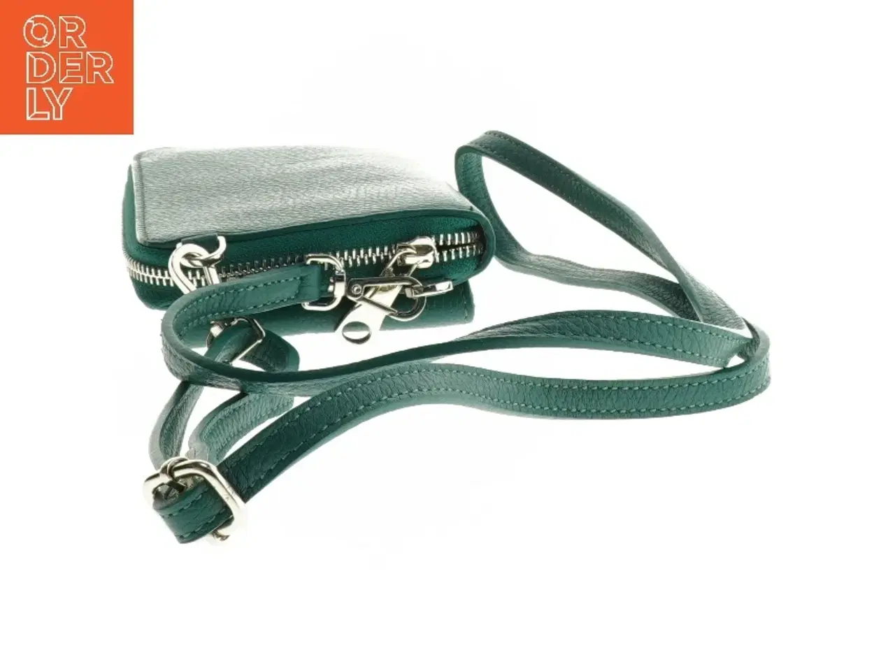 Billede 3 - Grøn telefonpung med rem (str. 20 x 12 cm)