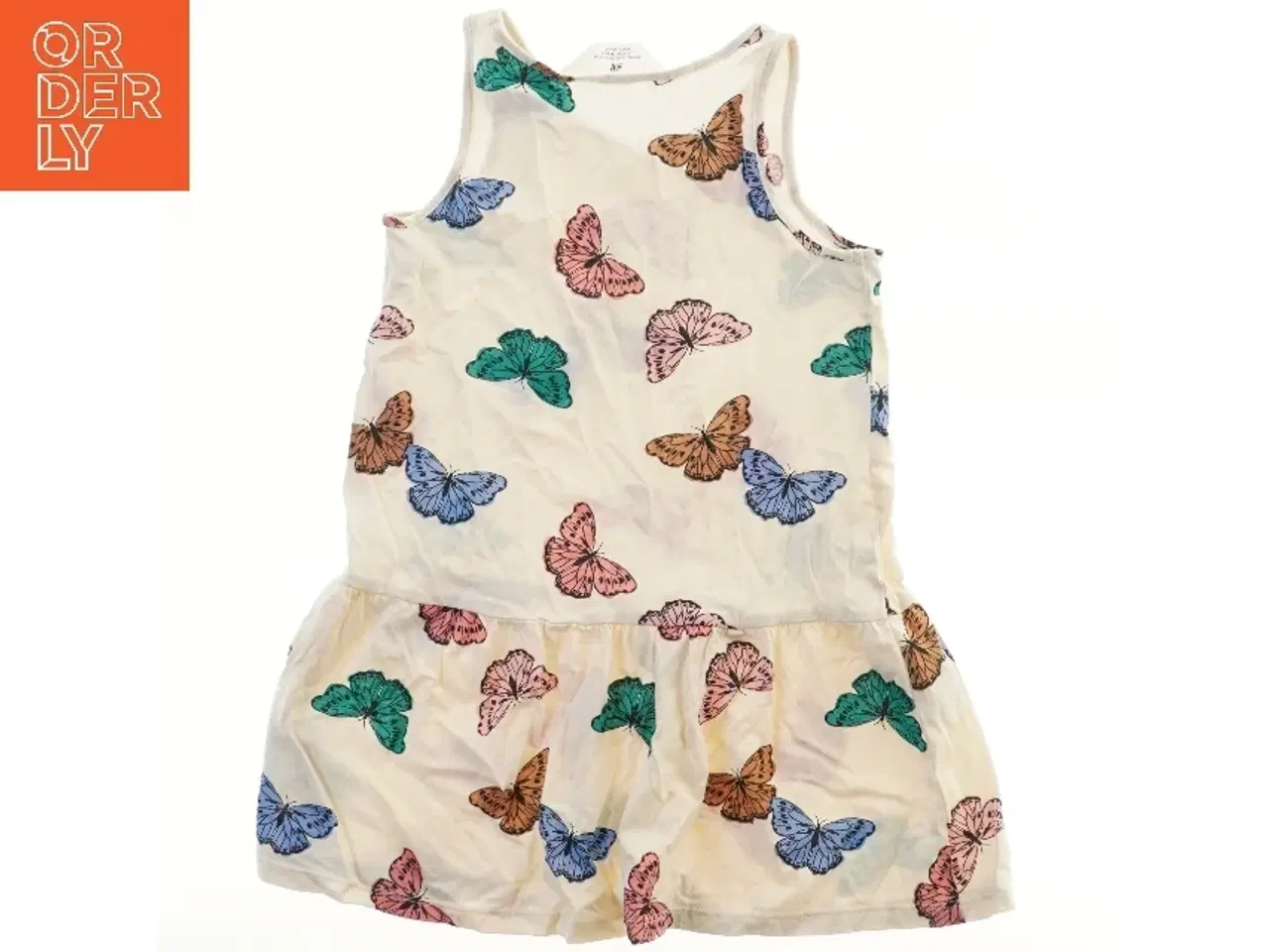 Billede 2 - Sommerkjole med sommerfugle fra H&M (str. 110)