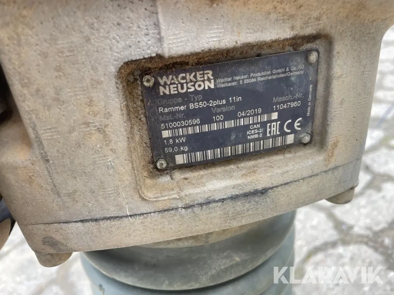 Billede 12 - Jordloppe Wacker Neuson Rammer BS50-2plus 11