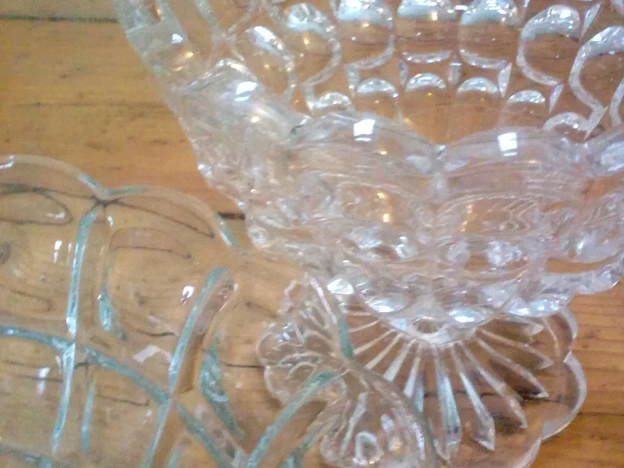 Billede 1 - Vintage antik Glas opsats eller skål evt. 2 samlet