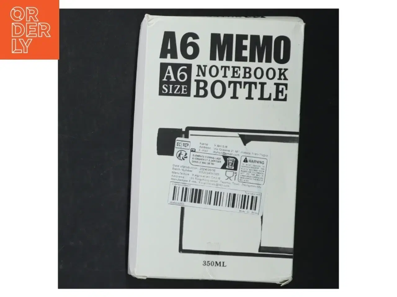 Billede 3 - A6 Memo Drikkeflaske, notebook (str. 110x32x190 cm)