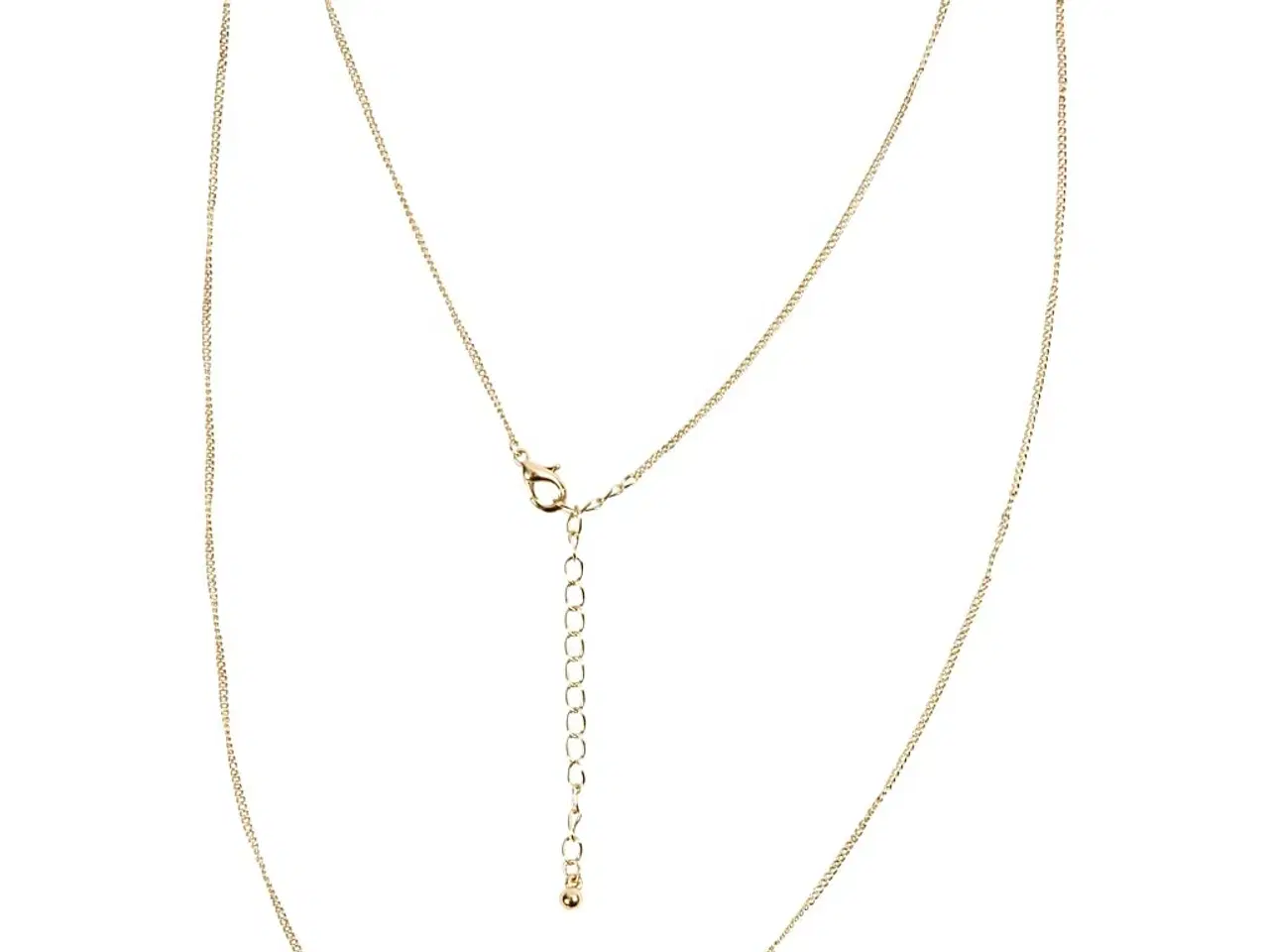 Billede 1 - Kæde, L: 80 cm, diam. 1 mm, forgyldt, 1 stk.