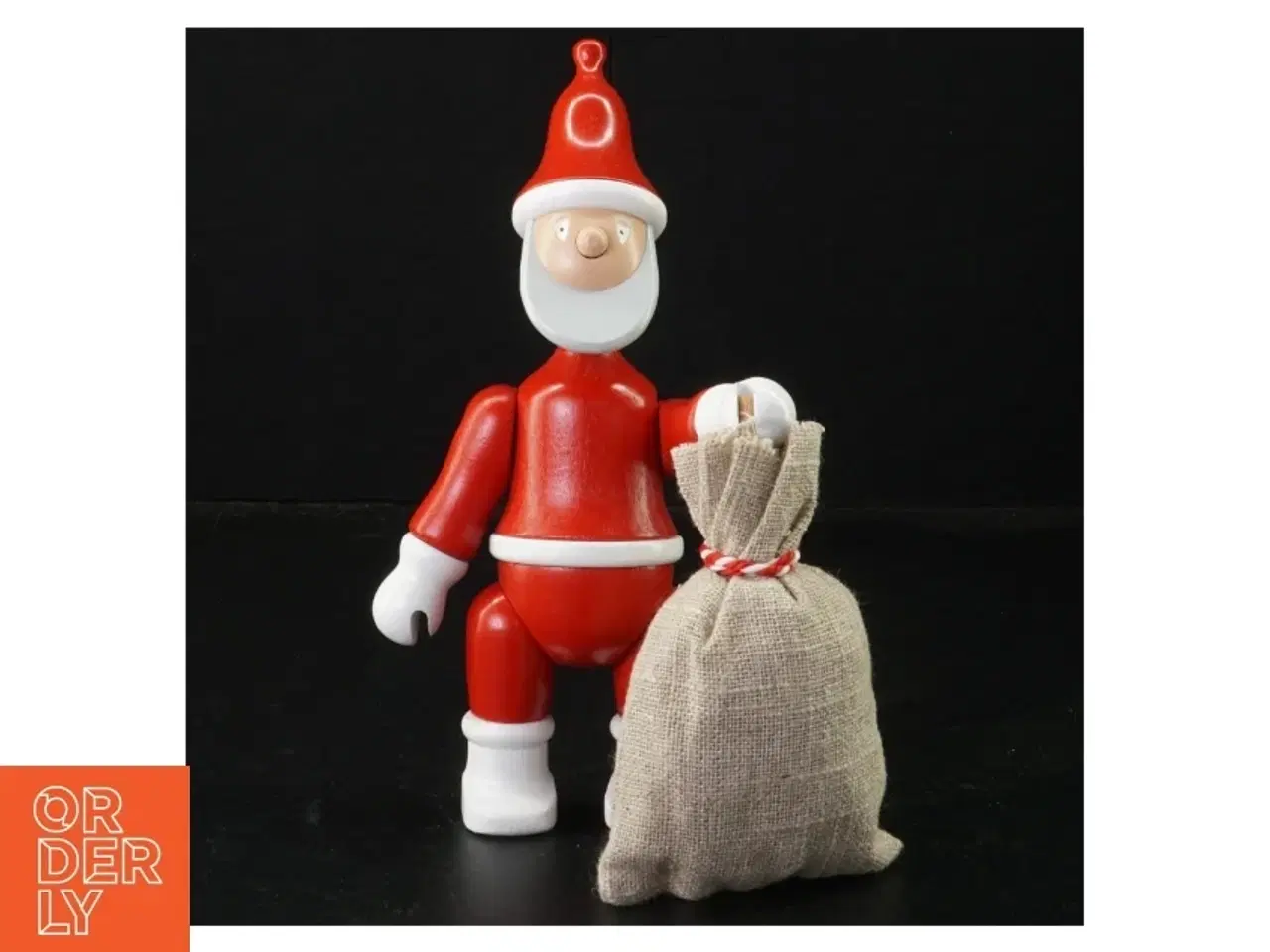 Billede 1 - Julemandsfigur med sæk fra Kay Bojsen (str. 20 x 10 cm)
