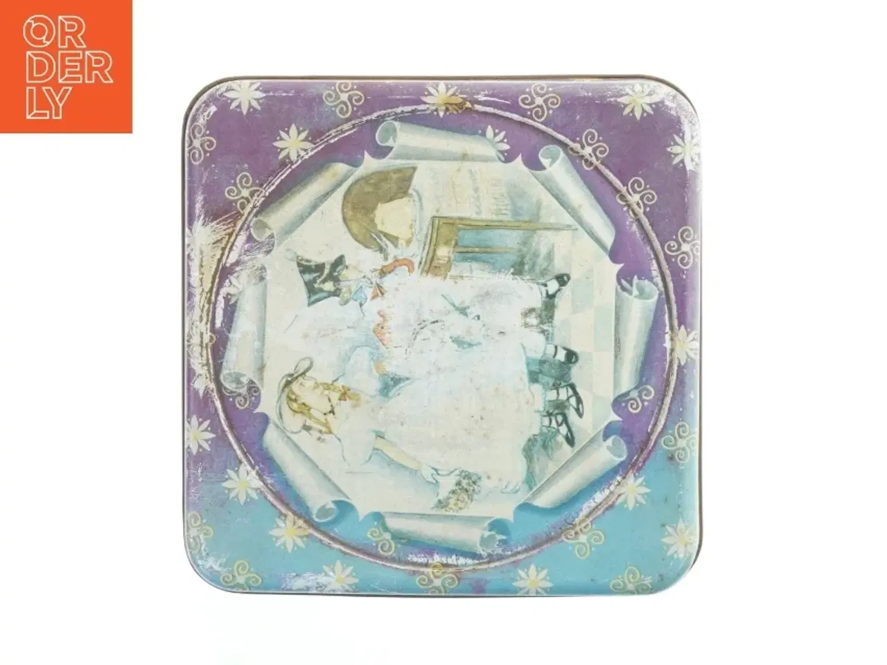 Billede 4 - Vintage metal kagedåse (str. H. 18 cm. 21 x 21 cm)