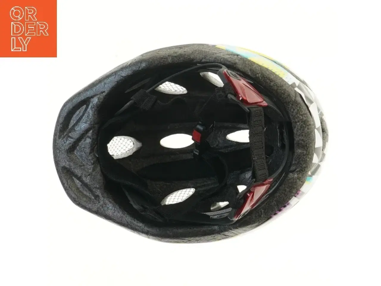 Billede 3 - Cykelhjelm med farvet mønster fra Giro (str. 50-54 cm)