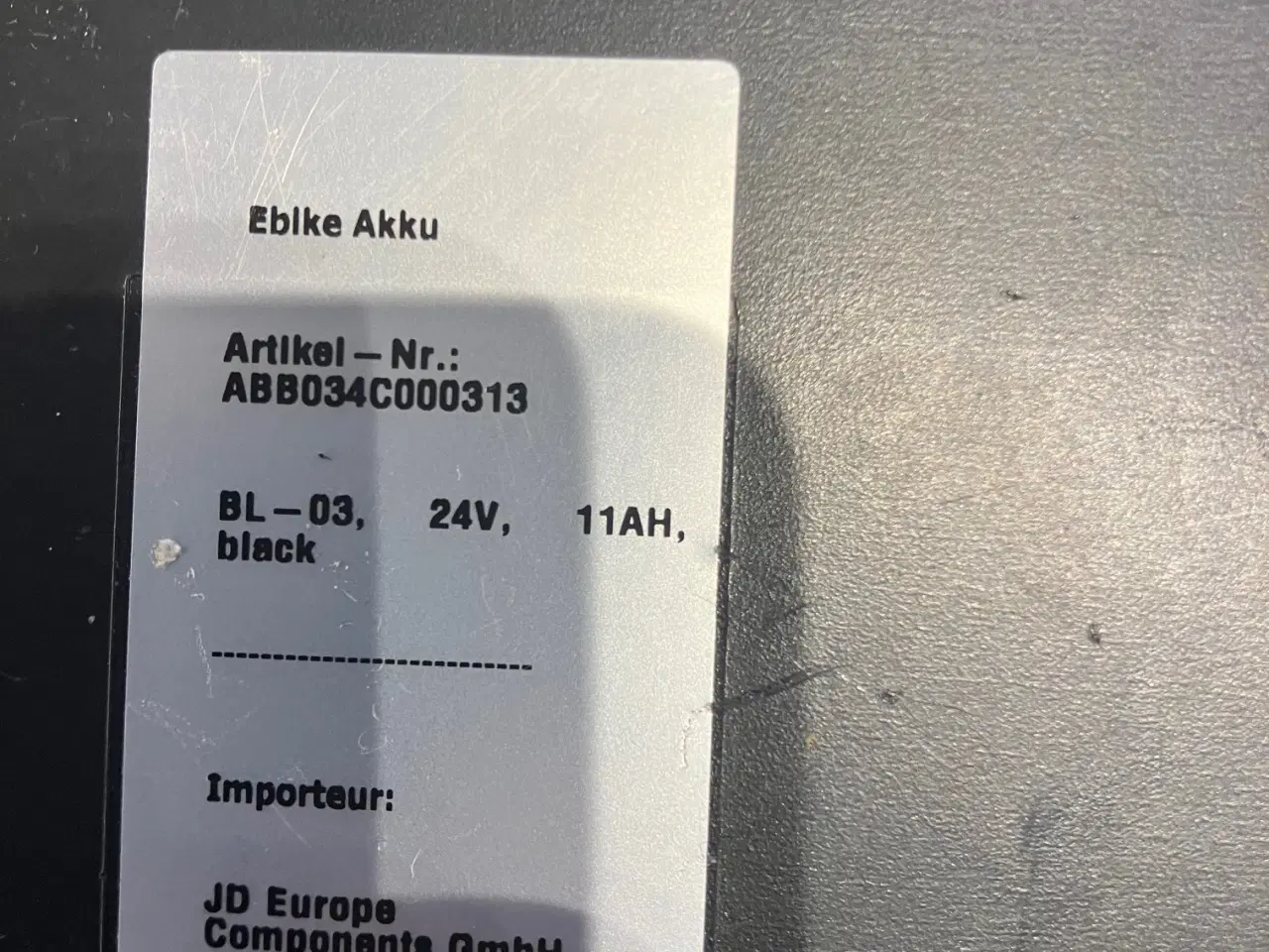 Billede 2 - Batteri til E-Fly elcykel