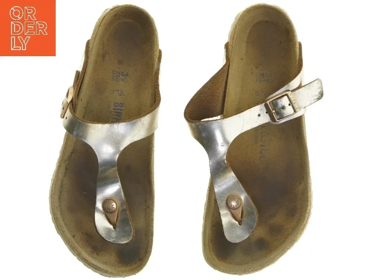 Billede 3 - Sandaler i stålfarve, størrelse 39 fra Birkenstock (str. 39 )