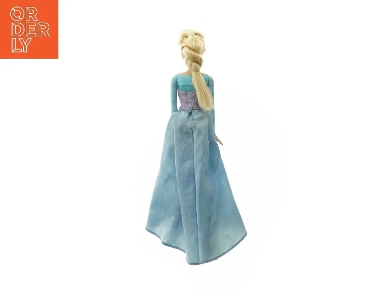 Billede 3 - Dukke i blå kjole, Elsa fra Frost (str. 32 cm)