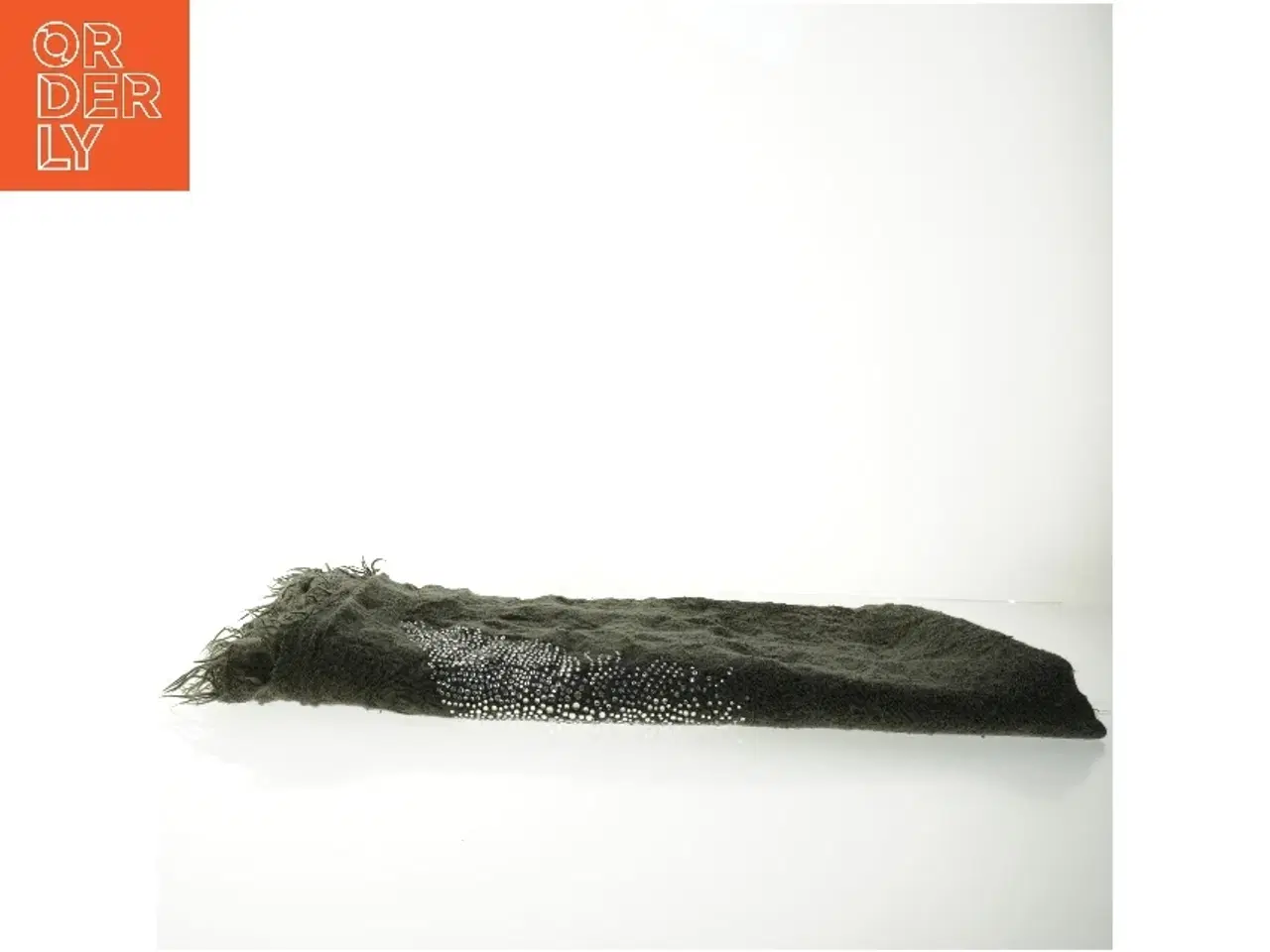 Billede 3 - Mørkegrønt tæppe med palietter (str. 85. x, 200 cm)