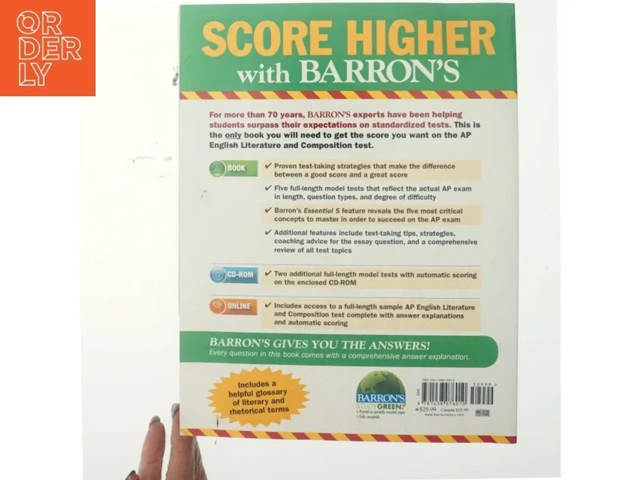 Billede 3 - Barron&#39;s AP English Literature and Composition with CD-ROM af George Ehrenhaft (Bog)