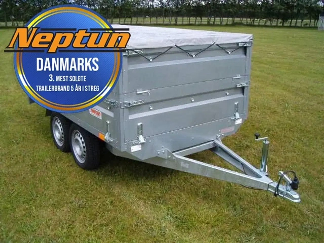 Billede 1 - Neptun Nordica GN125 Høje sider. Presenning, næsehjul