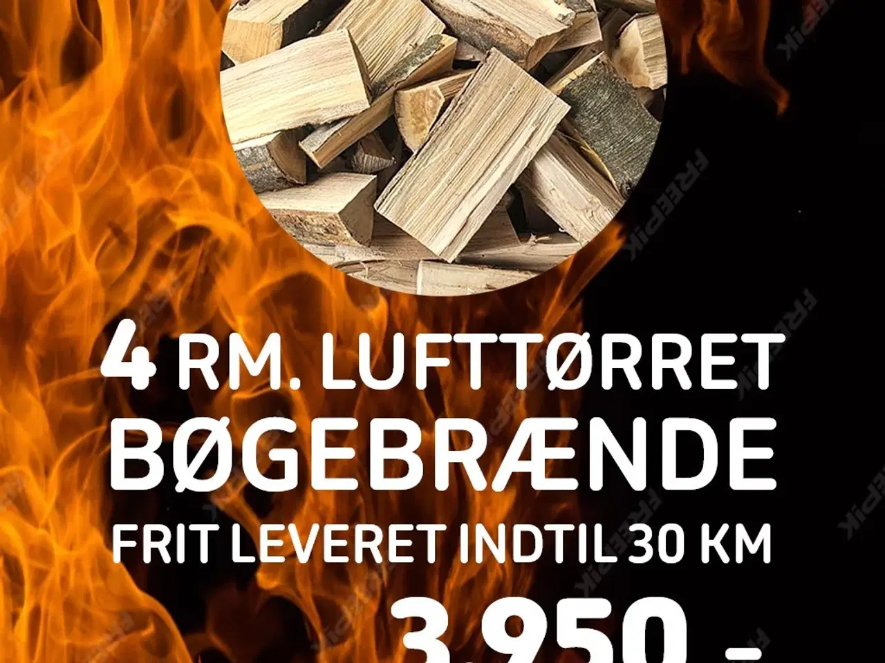 Billede 1 - EFTERÅRSTILBUD - 4m lufttørret bøgebrænde  