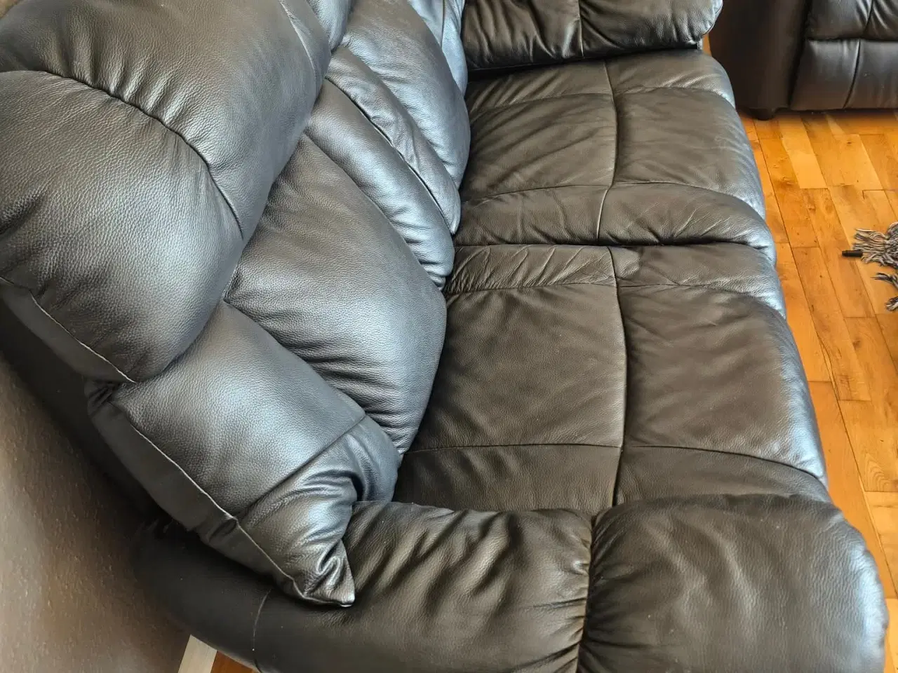 Billede 2 - Lædersofa 