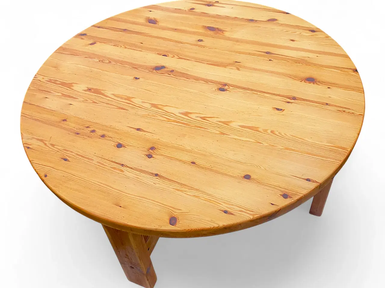 Billede 4 - Rundt sofabord i massivt fyrretræ