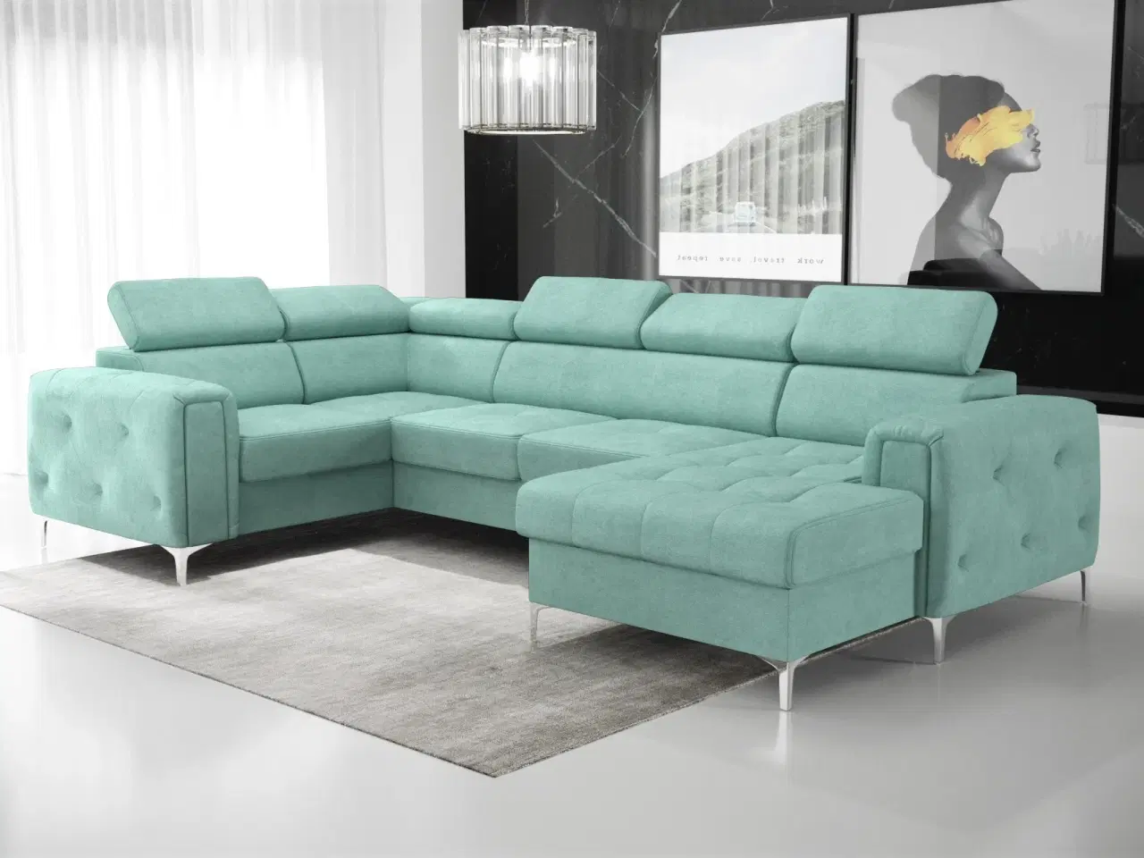 Billede 6 - ORIONIS MAX III HJØRNESOFA MED SOVEFUNKTION 165x320x185 CM