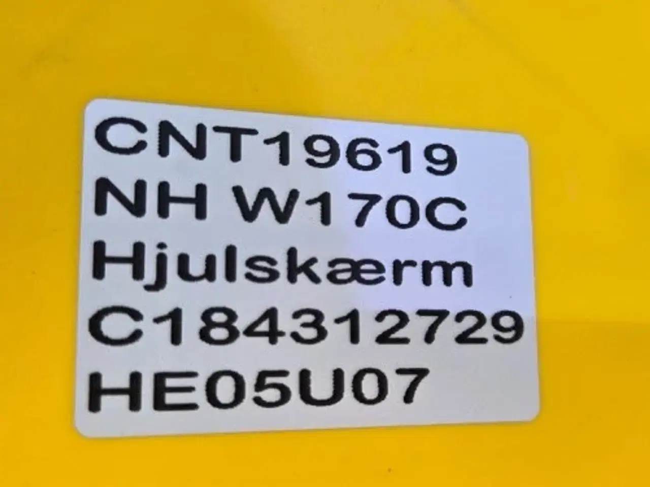Billede 11 - New Holland W170B Hjulskærm 87440340