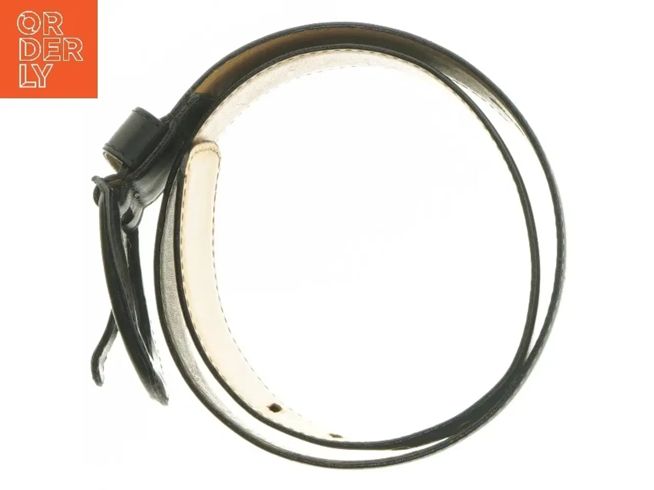 Billede 3 - Sort læderbælte fra Alaluna (str. 85 cm)