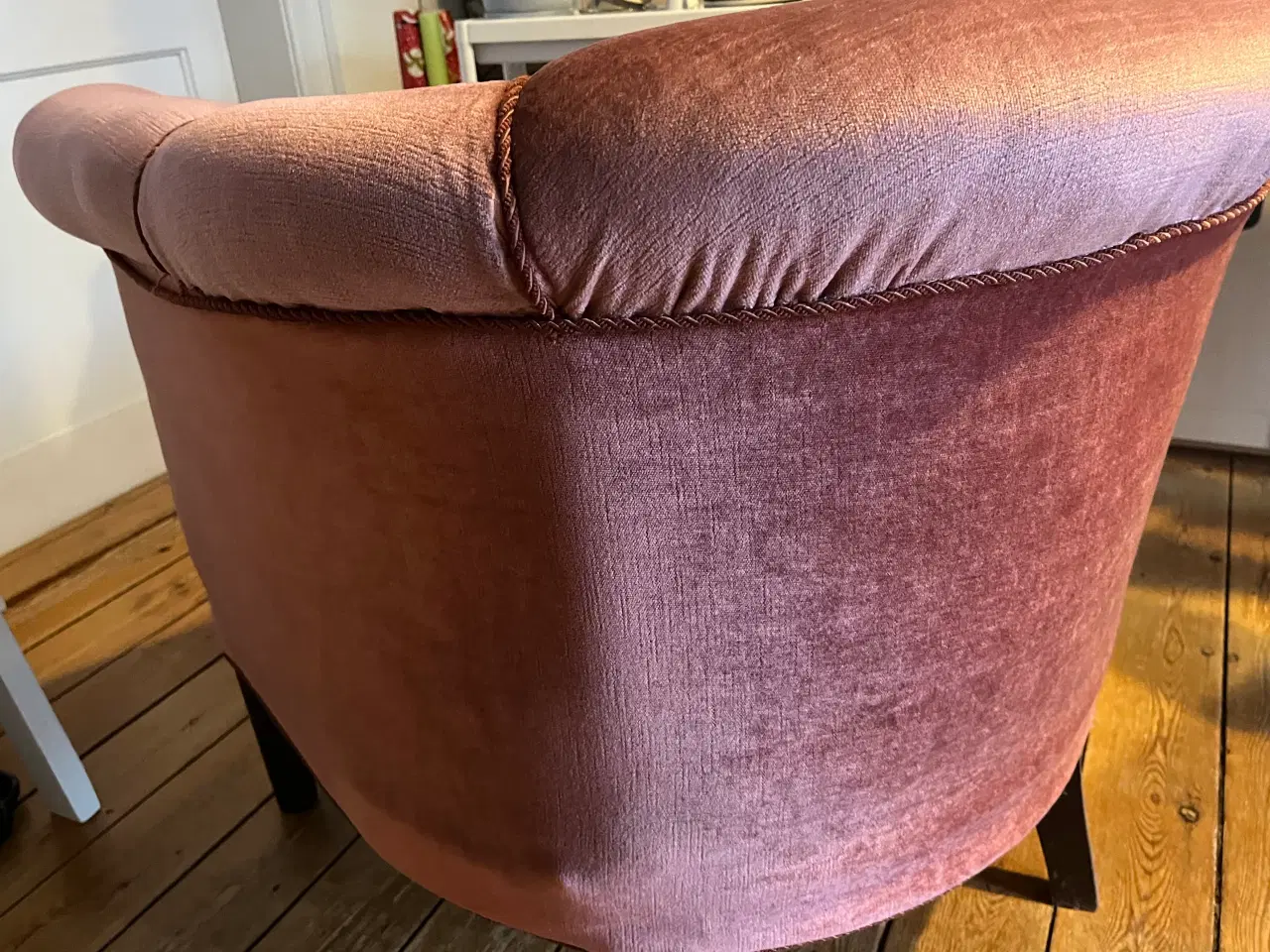 Billede 4 - Vintage dansk velour loungestol fra 1960'erne