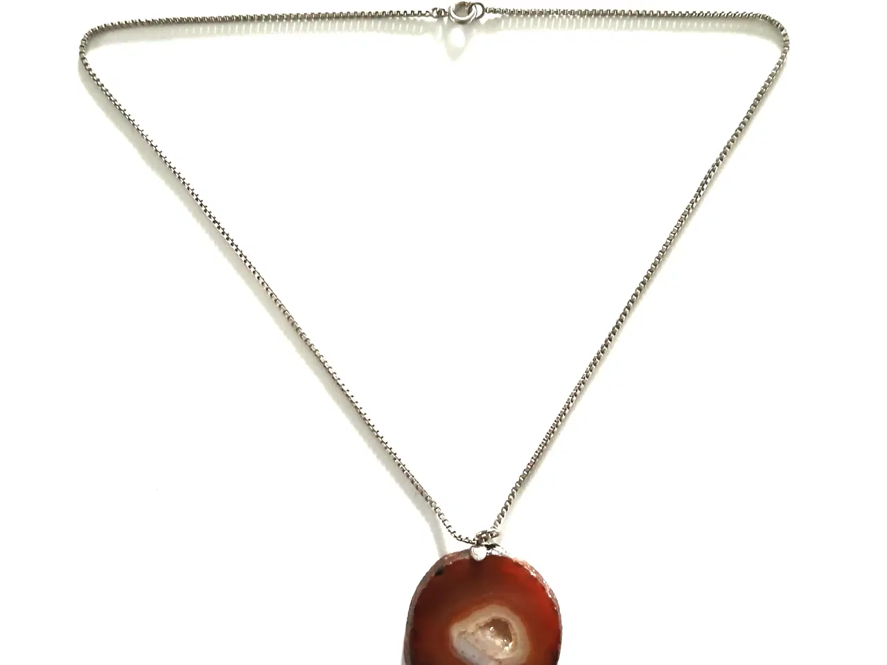 Billede 1 - Sølvhalskæde 45 cm