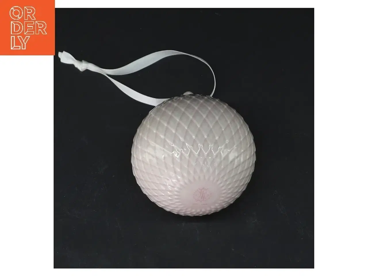 Billede 1 - Rhombe juleornament lyserød fra Lyngby Porcelæn (str. 7,5 cm)