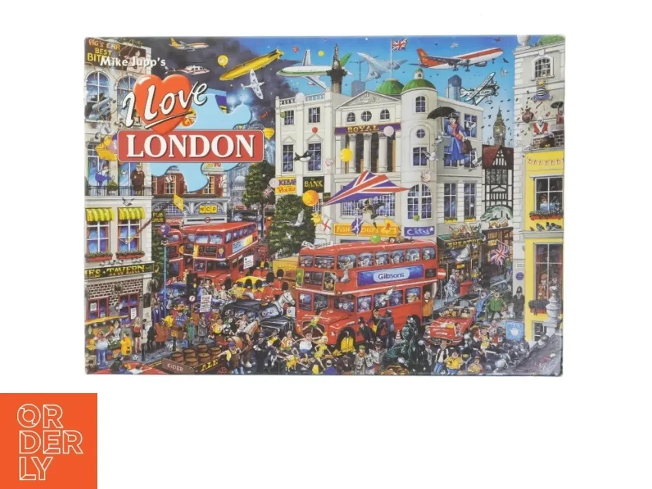 Billede 1 - 1000-brikkers puslespil &#39;I Love London&#39; (str. 490 x 685 mm)