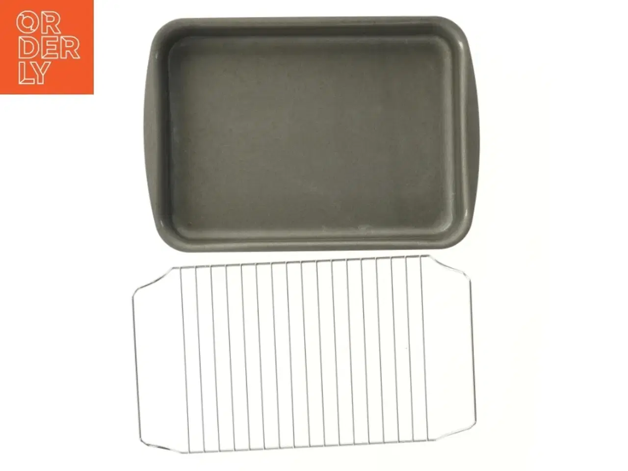 Billede 4 - Rist og bradepande (str. 38x28x6 cm)