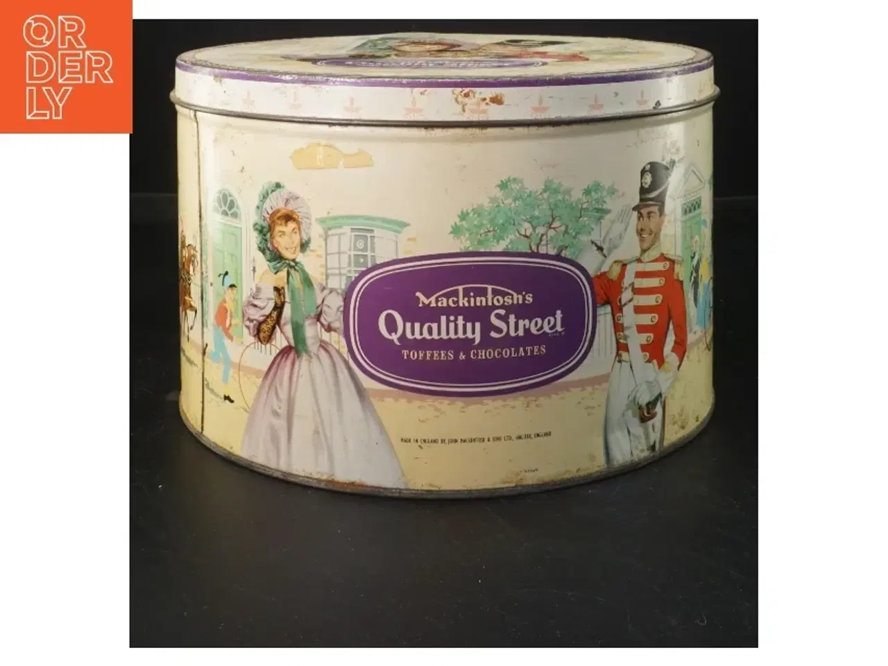 Billede 1 - Vintage Quality Street dåse (str. Ø 23x15 cm)
