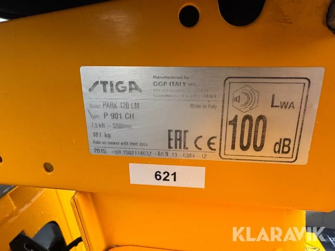 Billede 6 - Havetraktor Stiga Combi 95 PARK 420 LM P 901 CH