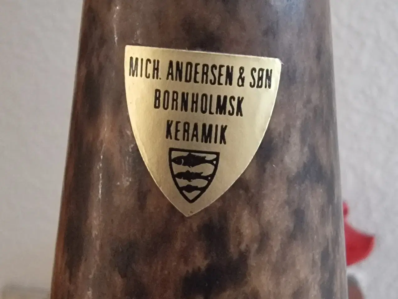 Billede 2 - Mich Andersen og søn Bornholmsk keramik lampe