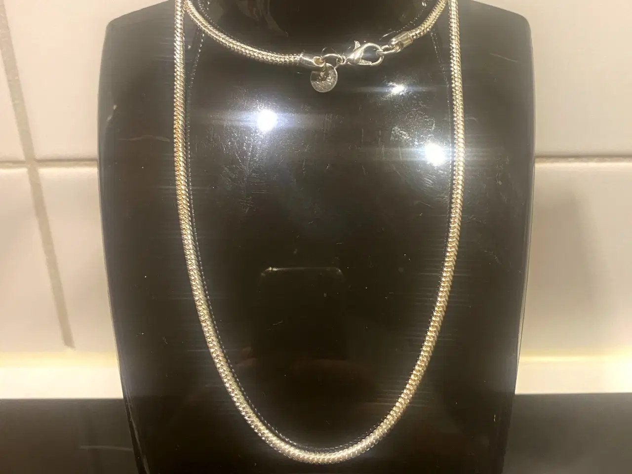 Billede 1 - * Sterlingsølv; Lækker halskæde