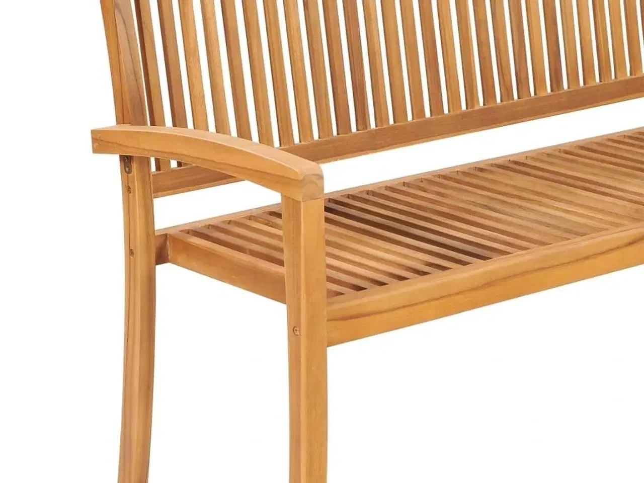 Billede 5 - 3-personers havebænk 159 cm massivt teaktræ
