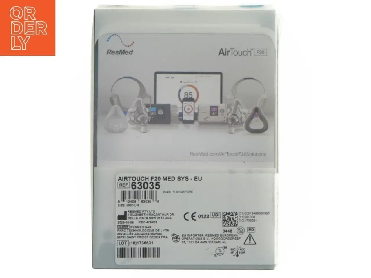 Billede 2 - Ny ResMed AirTouch F20 Medium fra ResMed (str. Medium)