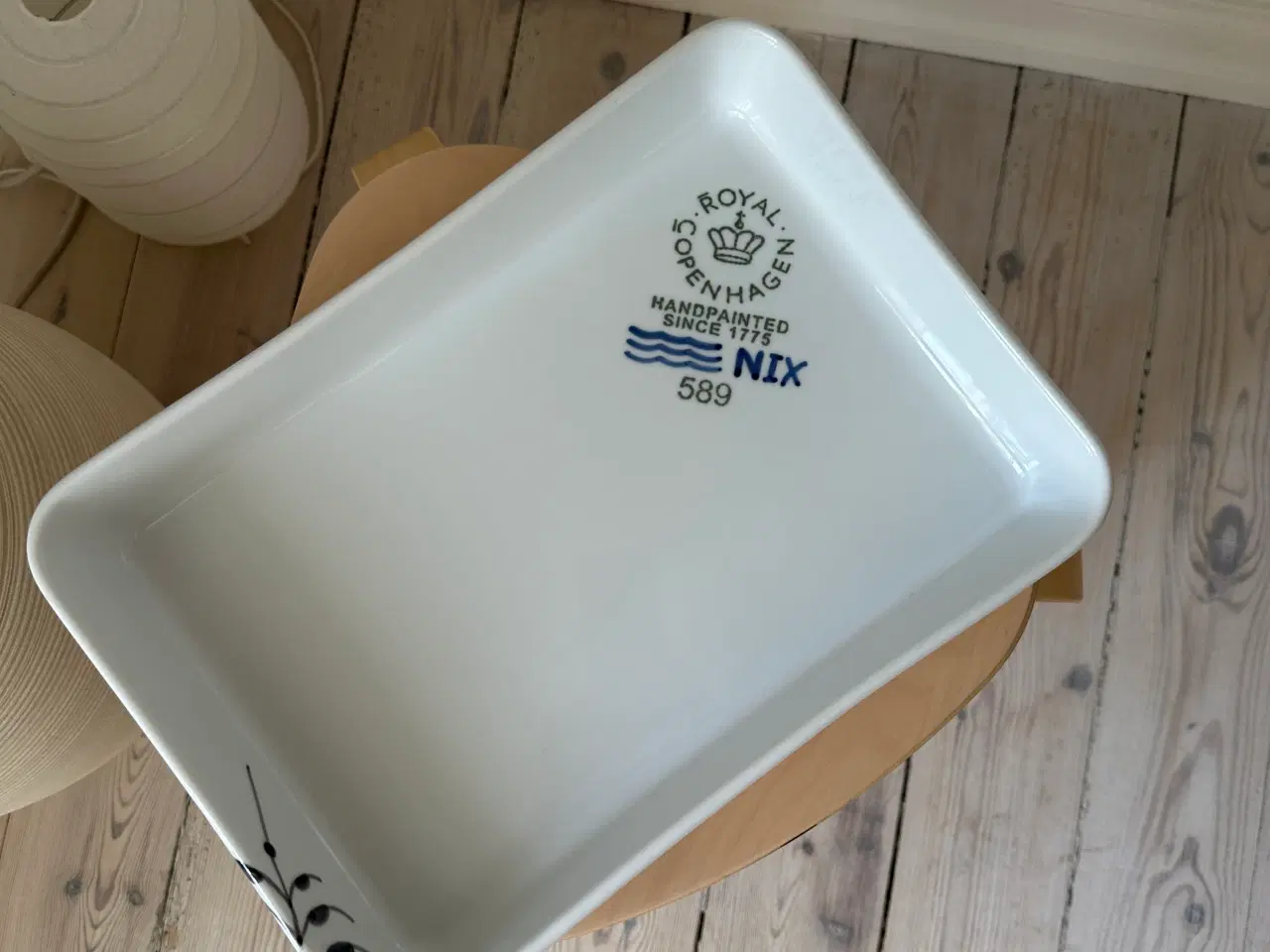 Billede 2 - ROYAL COPENHAGEN Sort Mega Riflet Serveringsfad