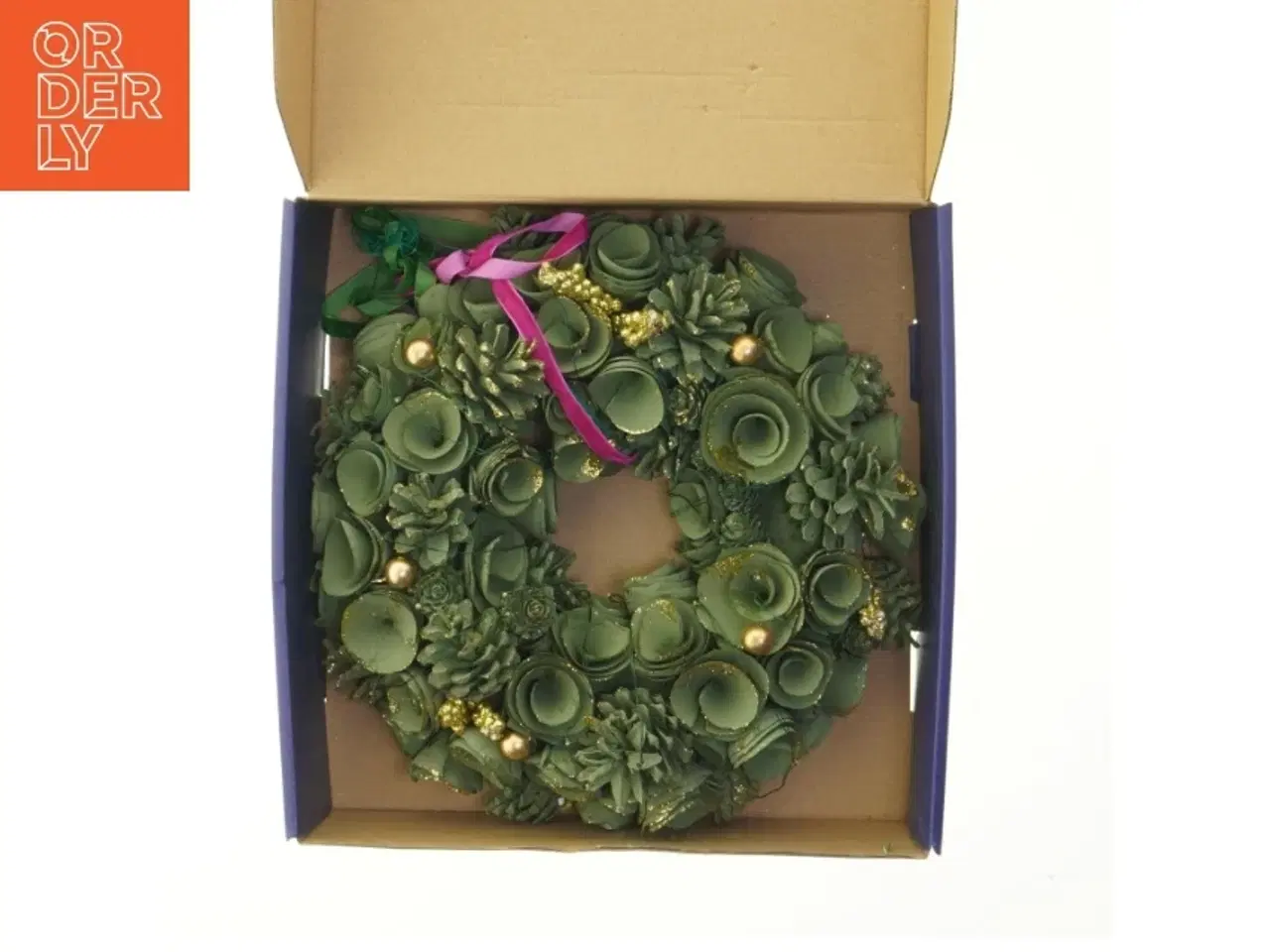 Billede 1 - Julekrans med lys fra Sirius (str. Ø. 31 cm)