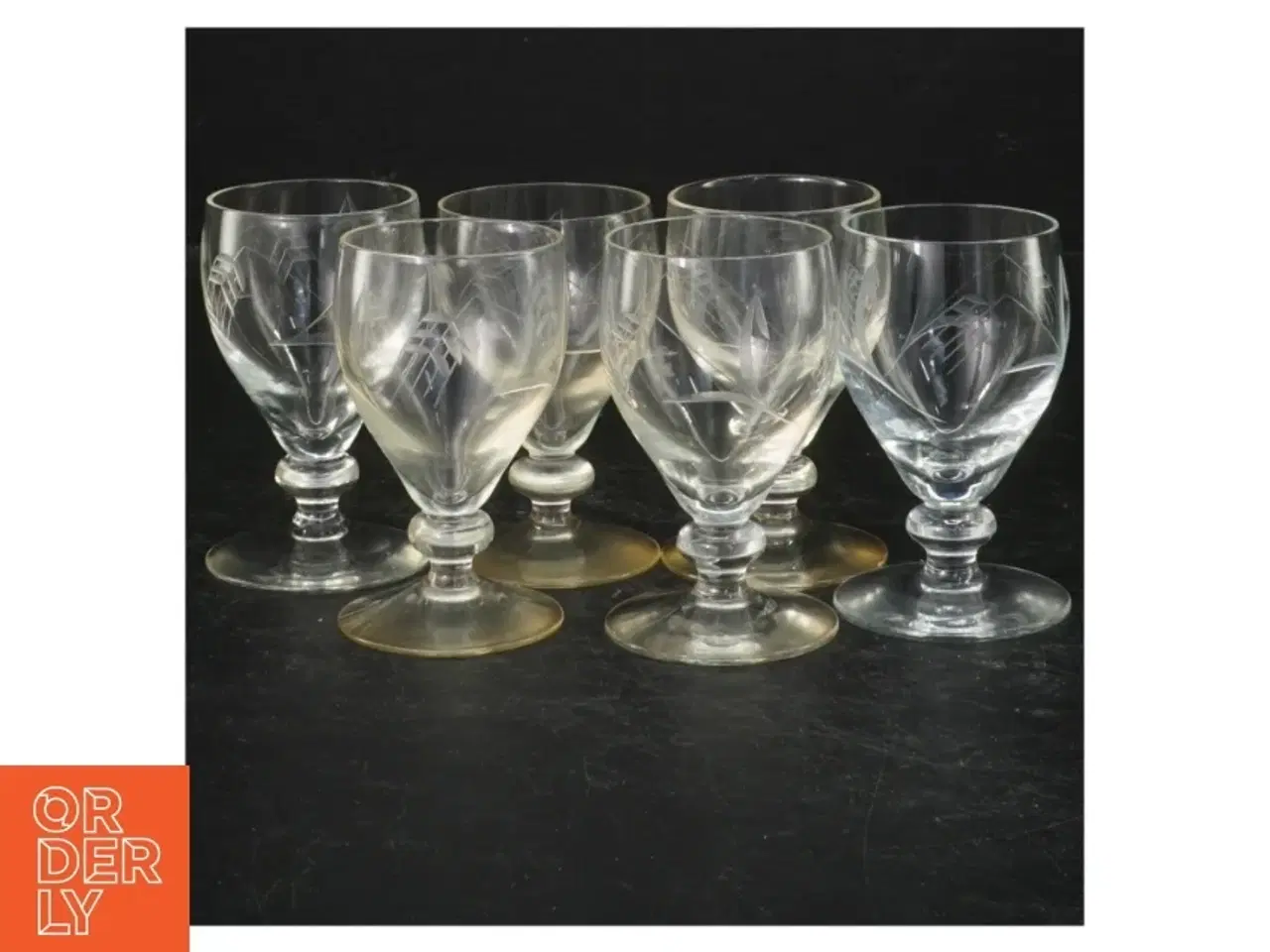 Billede 1 - Holmegaard Bygholm portvinsglas (str. 6 styk. ø. 4,5 cm. længde. 8 cm)
