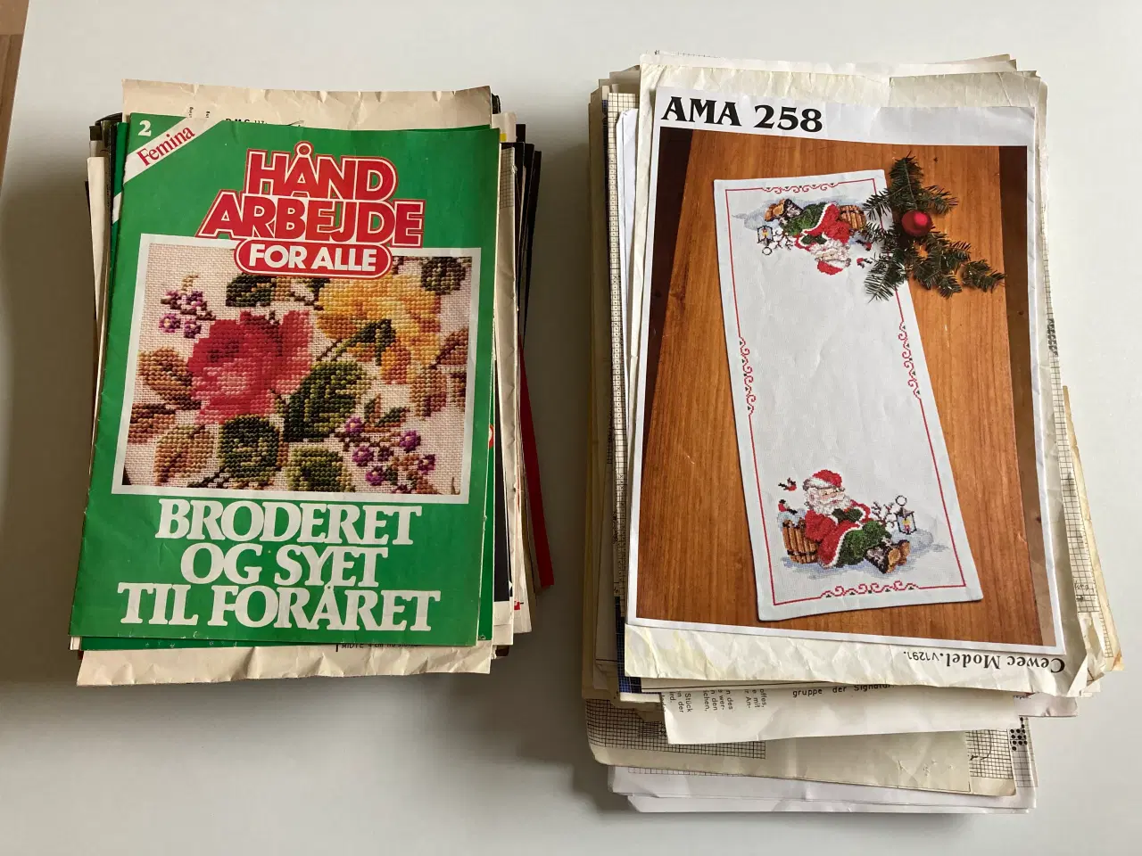 Billede 3 - Massevis af broderimønstre (ca. 4,5 kg) 