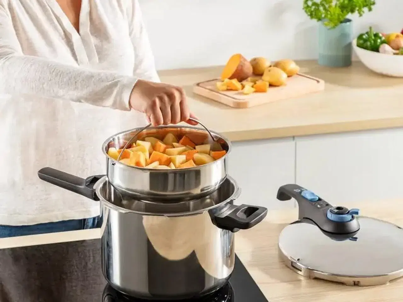 Billede 4 - Tefal Trendy+ trykkoger 6 l - rustfrit stål