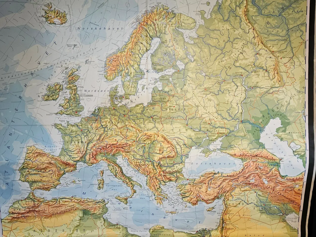 Billede 1 - Skolekort over Europa. 