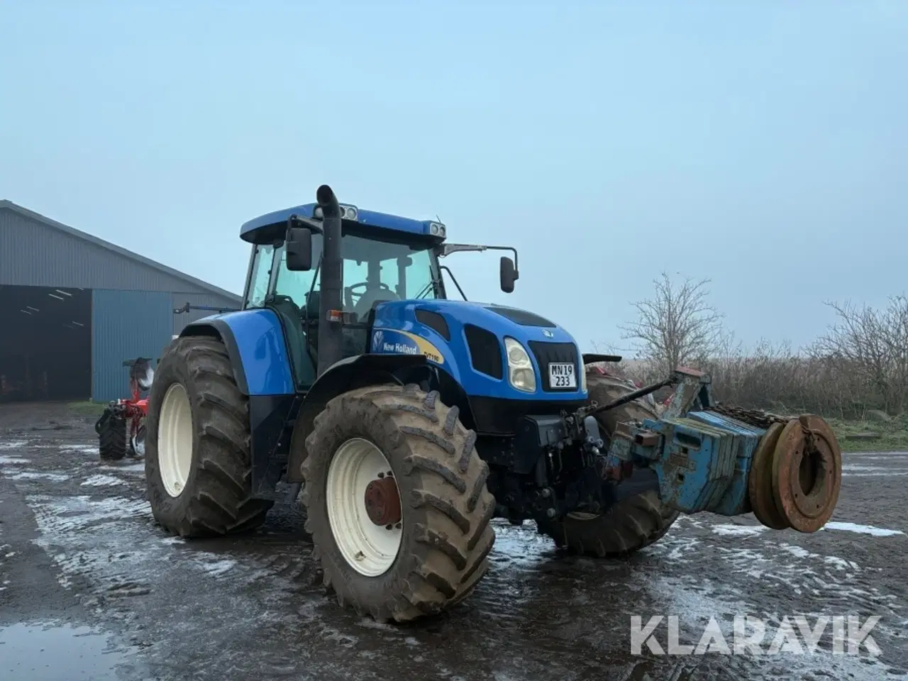 Billede 2 - Traktor med Kuhn vendeplov New Holland TVT 190