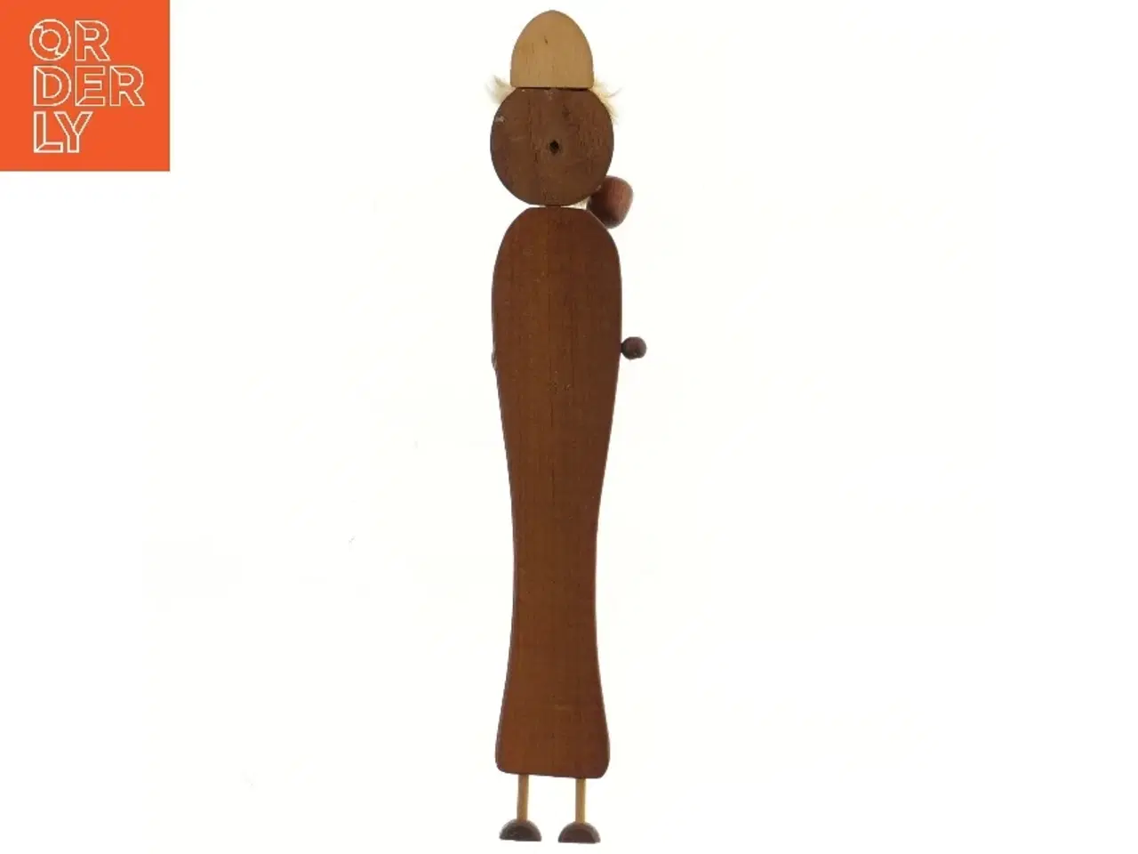 Billede 2 - Viking nøgle holder i teak Træfigur med mand og pibe (str. 42 cm)