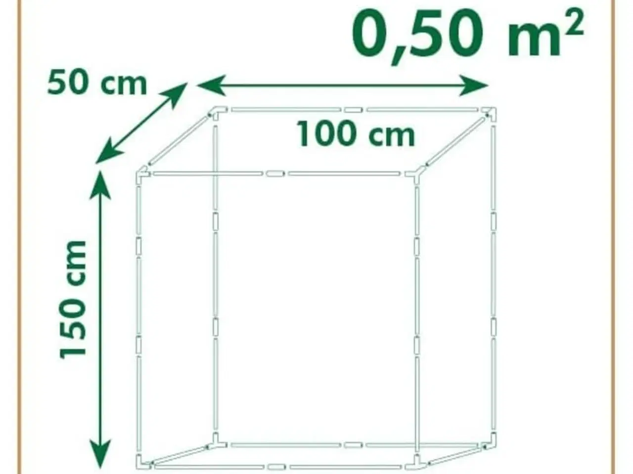 Billede 3 - drivhus 100x50x150 cm